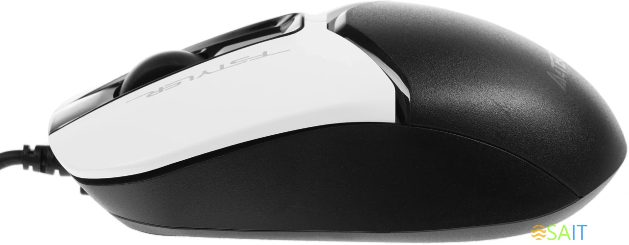 Мышь A4Tech Fstyler FM12 Panda белый/черный оптическая 1200dpi USB 3but