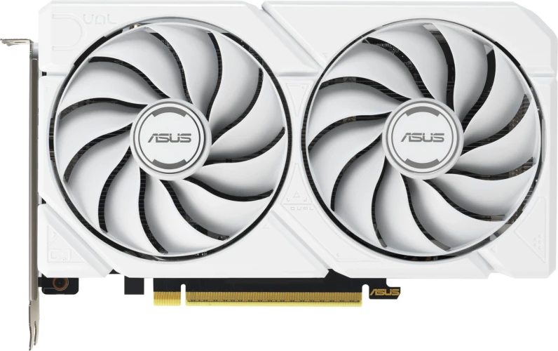 Видеокарта Asus PCI-E 5.0 DUAL-RX9060XT-16G-WHITE AMD Radeon RX 9060XT 16Gb 128bit GDDR6 2620/20000 HDMIx1 DPx2 HDCP Ret