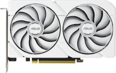 Видеокарта Asus PCI-E 5.0 DUAL-RX9060XT-16G-WHITE AMD Radeon RX 9060XT 16Gb 128bit GDDR6 2620/20000 HDMIx1 DPx2 HDCP Ret