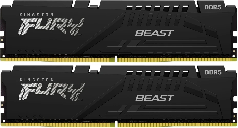 Память DDR5 2x32GB 5600MHz Kingston KF556C40BB2K2-64 Fury Beast Black RTL PC5-44800 CL40 DIMM 288-pin 1.25В dual rank с радиатором Ret