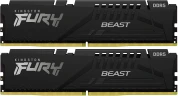 Память DDR5 2x32GB 5600MHz Kingston KF556C40BB2K2-64 Fury Beast Black RTL PC5-44800 CL40 DIMM 288-pin 1.25В dual rank с радиатором Ret