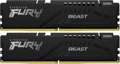 Память DDR5 2x32GB 5600MHz Kingston KF556C40BB2K2-64 Fury Beast Black RTL PC5-44800 CL40 DIMM 288-pin 1.25В dual rank с радиатором Ret