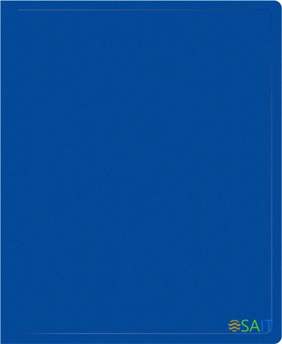 Папка на 2-х кольцах Silwerhof Eco A4 пластик 0.5мм кор.18мм синий