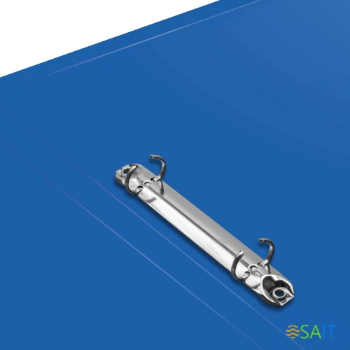 Папка на 2-х кольцах Silwerhof Eco A4 пластик 0.5мм кор.18мм синий