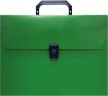 Портфель Бюрократ -BPP01GRN 1 отдел. A4 пластик 0.7мм зеленый