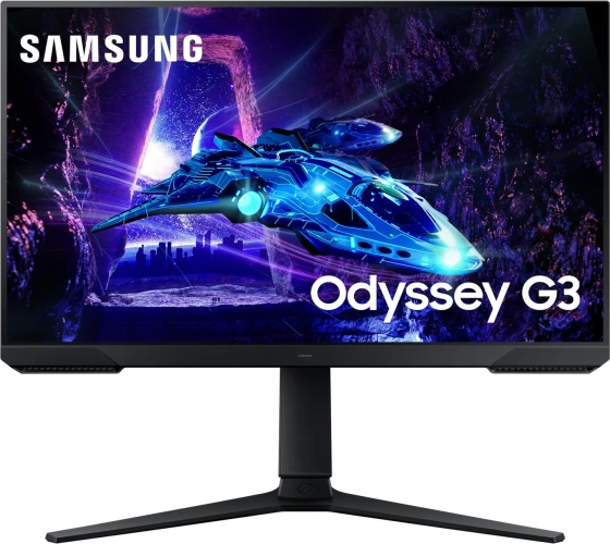 Монитор Samsung 23.8" Odyssey G3 LS24DG302EUXEN черный VA LED 16:9 HDMI матовая HAS Piv 250cd 178гр/178гр 1920x1080 180Hz FreeSync DP FHD 3.9кг