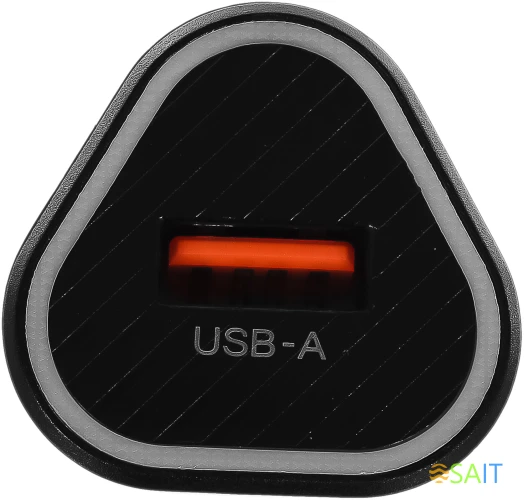 Автомобильное зар./устр. Buro BUCL1 18W 3A (QC) USB-A универсальное черный (BUCL18P100BK)