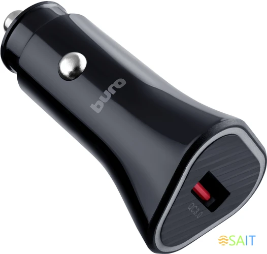 Автомобильное зар./устр. Buro BUCL1 18W 3A (QC) USB-A универсальное черный (BUCL18P100BK)