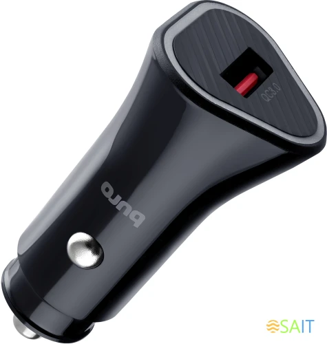 Автомобильное зар./устр. Buro BUCL1 18W 3A (QC) USB-A универсальное черный (BUCL18P100BK)
