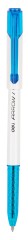 Ручка шариков. Deli Arrow EQ23-BL белый/голубой d=0.7мм син. черн. (1шт)