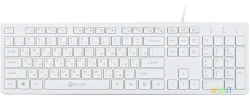 Клавиатура Оклик 500M белый USB slim Multimedia