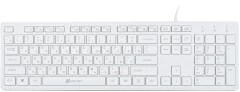 Клавиатура Оклик 500M белый USB slim Multimedia