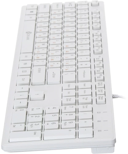 Клавиатура Оклик 500M белый USB slim Multimedia