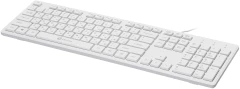 Клавиатура Оклик 500M белый USB slim Multimedia