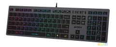 Клавиатура A4Tech Fstyler FX60 серый USB slim LED (FX60 GREY / NEON)