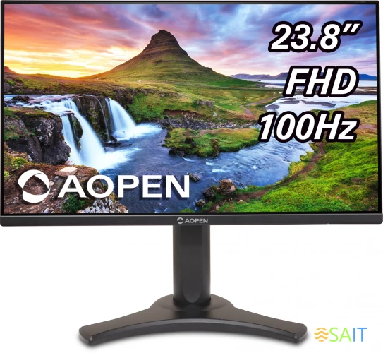 Монитор Aopen 23.8" 24CL2YEbmirx черный IPS LED 1ms 16:9 HDMI M/M матовая HAS Piv 1000:1 250cd 178гр/178гр 1920x1080 100Hz FreeSync VGA 2.3кг