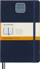 Блокнот Moleskine CLASSIC EXPENDED QP060EXPB20 Large 130х210мм 400стр. линейка твердая обложка синий сапфир
