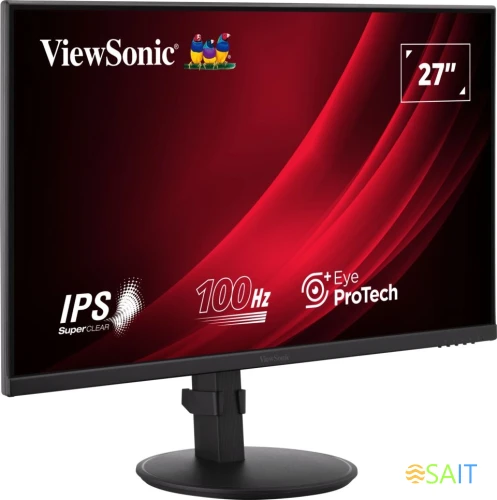 Монитор ViewSonic 27" VA2708-HDJ черный IPS LED 16:9 HDMI матовая HAS Piv 250cd 178гр/178гр 1920x1080 100Hz VGA DP FHD 6.1кг