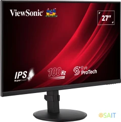 Монитор ViewSonic 27" VA2708-HDJ черный IPS LED 16:9 HDMI матовая HAS Piv 250cd 178гр/178гр 1920x1080 100Hz VGA DP FHD 6.1кг