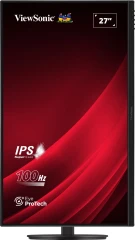 Монитор ViewSonic 27" VA2708-HDJ черный IPS LED 16:9 HDMI матовая HAS Piv 250cd 178гр/178гр 1920x1080 100Hz VGA DP FHD 6.1кг