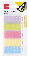 Закладки самокл. бумажные Deli EA64002 45х15мм 5цв.в упак. 30лист