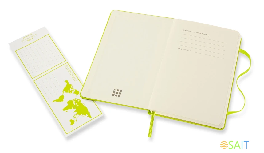 Блокнот Moleskine CLASSIC MM710C2 Pocket 90x140мм 192стр. линейка твердая обложка лайм