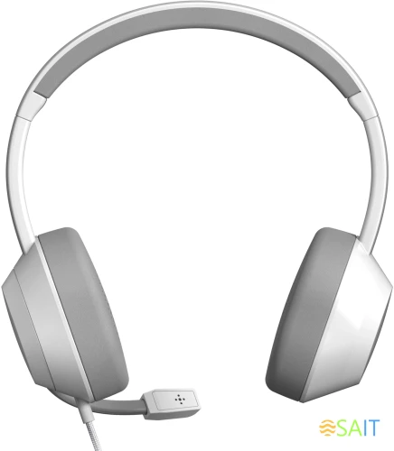 Наушники с микрофоном A4Tech Fstyler FH150U белый/серый 2м накладные USB оголовье (FH150U WHITE)