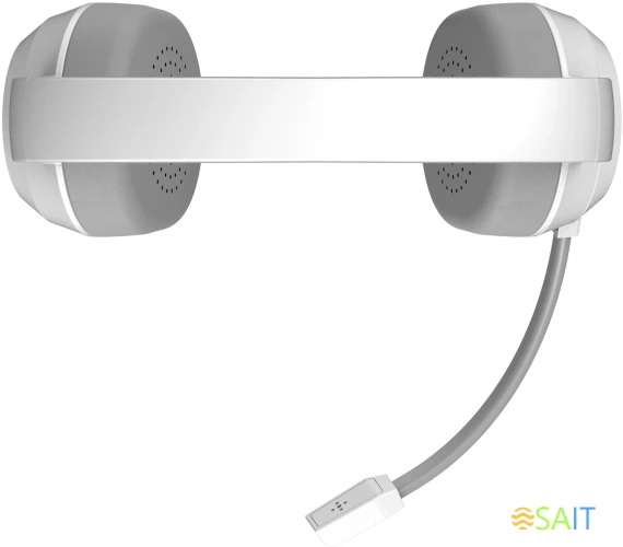 Наушники с микрофоном A4Tech Fstyler FH150U белый/серый 2м накладные USB оголовье (FH150U WHITE)