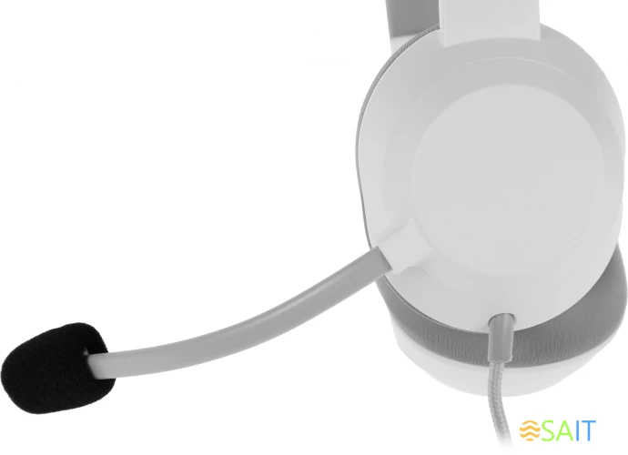 Наушники с микрофоном A4Tech Fstyler FH150U белый/серый 2м накладные USB оголовье (FH150U WHITE)