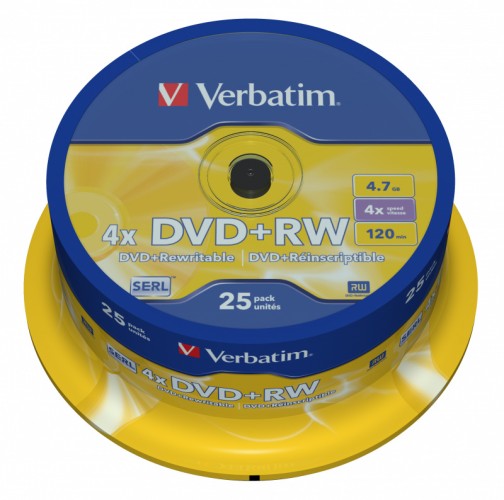 Диск DVD+R Verbatim 4.7Gb 16x Cake Box (10шт) (43498)