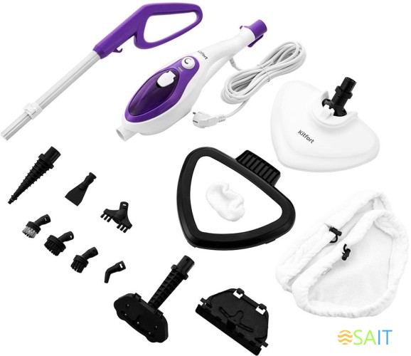 Швабра паровая Kitfort KT-1004-4 1500Вт фиолетовый