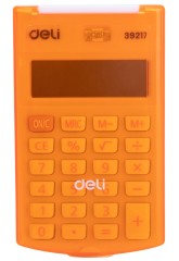 Калькулятор карманный Deli E39217/OR оранжевый 8-разр.