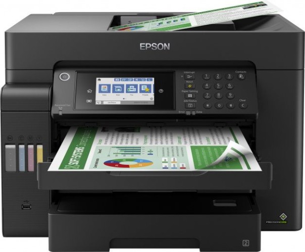 МФУ струйный Epson L15150 (C11CH72404/505/506/403) A3+ Duplex Net WiFi черный