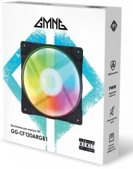 Вентилятор для корпуса GMNG GG-CF120ARGB1-PWMBK ARGB 120х120x25 черный 4-pin 28дБ Ret