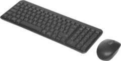 Клавиатура + мышь Logitech MK250 Compact MR0114 клав:графитовый мышь:графитовый USB беспроводная BT Multimedia (920-013853)