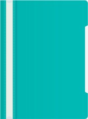 Папка-скоросшиватель Бюрократ -PS20TURG A4 прозрач.верх.лист пластик бирюзовый 0.12/0.16