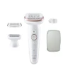 Эпилятор Braun SES9-030 скор.:2 насад.:3 от электр.сети от аккум. белый/розовый