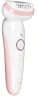 Эпилятор Braun SES9-030 скор.:2 насад.:3 от электр.сети от аккум. белый/розовый