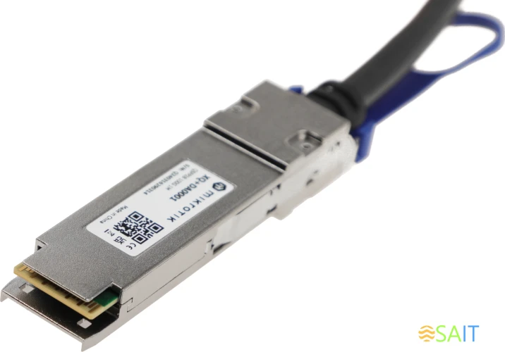 Кабель DAC MikroTik XQ+DA0001 100Гбит/с пассив. 1м черный QSFP28-QSFP28