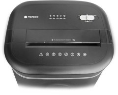 Шредер Heleos УМ28-5 черный/серебристый (секр.P-5) фрагменты 12лист. 28лтр. скрепки скобы пл.карты CD