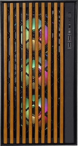 Корпус Formula TimberLine T0 черный без БП ATX 6x120mm 6x140mm 2xUSB3.0 audio bott PSU