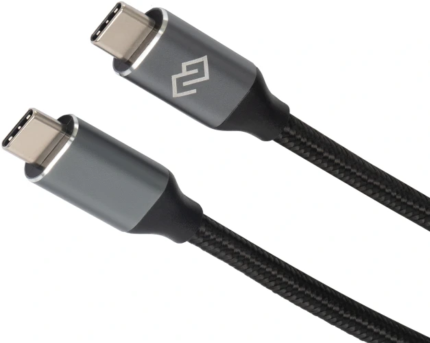 Кабель Digma D-TYPE-C-USB3.2-100W-4K-2M USB Type-C (m)-USB Type-C (m) 2м черный
