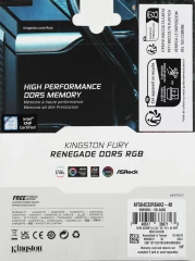 Память DDR5 2x24GB 6400MHz Kingston KF564C32RSAK2-48 Fury Renegade XMP RGB RTL Gaming PC5-51200 CL32 DIMM 288-pin 1.4В kit с радиатором Ret