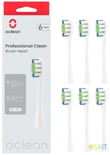 Насадка для зубных щеток Oclean Professional Clean P1C1 W02 (упак.:2шт) Oclean P1C1 W02