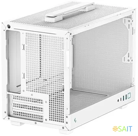 Корпус Deepcool CH160 белый без БП miniITX 7x120mm 1xUSB3.0 audio bott PSU