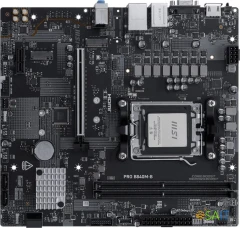Материнская плата MSI PRO B840M-B SocketAM5 AMD B840 2xDDR5 mATX AC`97 8ch(7.1) 2.5Gg RAID+VGA+HDMI