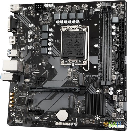 Материнская плата Gigabyte B760M H DDR4 Soc-1700 Intel B760 2xDDR4 mATX AC`97 8ch(7.1) GbLAN RAID+VGA+HDMI