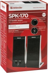 Defender Акустическая 2.0 система SPK-170 черный, 6 Вт, питание от USB Defender SPK-170