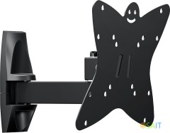 Кронштейн для телевизора Holder LCDS-5037 металлик 20"-37" макс.30кг настенный поворот и наклон