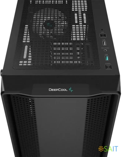 Корпус Deepcool CC560 V2 черный без БП ATX 4x120mm 5x140mm 1xUSB2.0 audio bott PSU